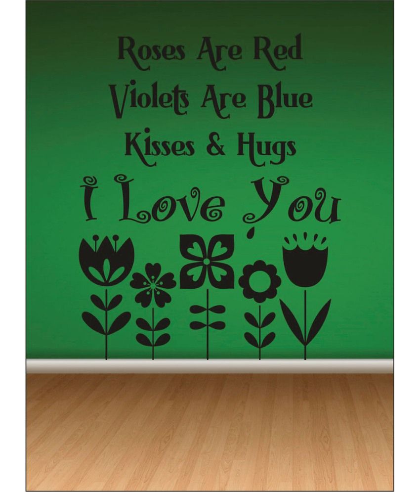 Wall1ders I Love You Black Wall Stickers Buy Wall1ders I Love You Black Wall Stickers Online