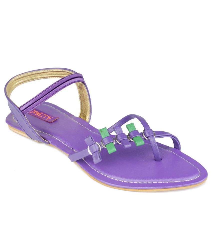 Fiorella Bold Purple Sandals Price in India Buy Fiorella Bold Purple