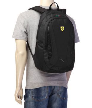 puma unisex black ferrari replica backpack