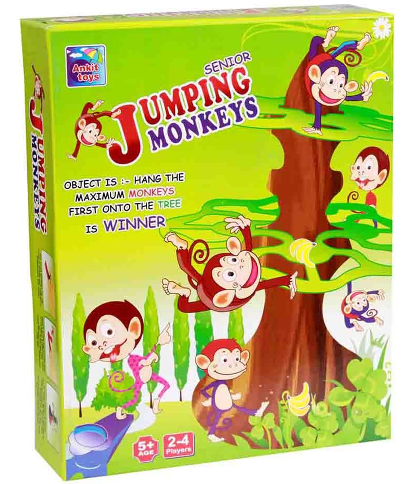 Om Enterprises Multicolour Jumping Monkey Gaming Console Animal Puzzles 