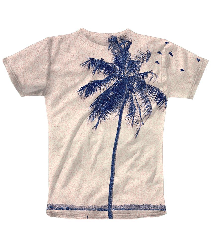 Freecultr Express Beige Palm Tree T Shirt - Buy Freecultr Express Beige ...