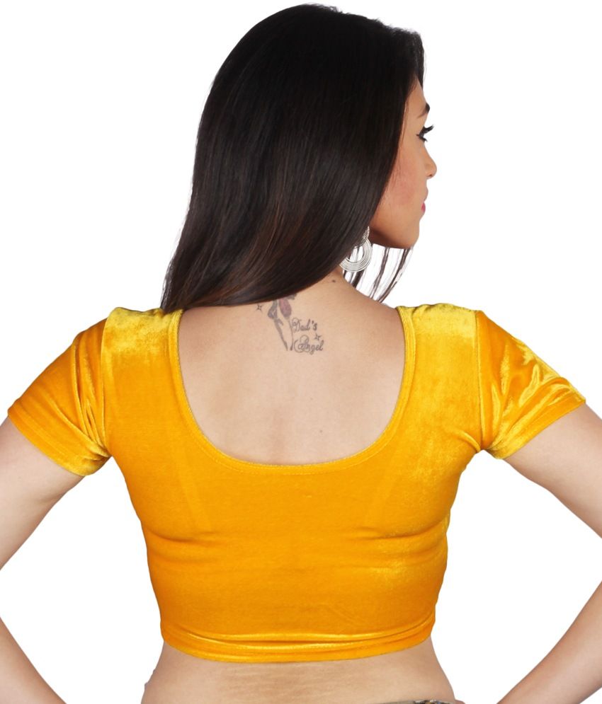JUZ ME Yellow Velvet Blouses Buy JUZ ME Yellow Velvet Blouses Online