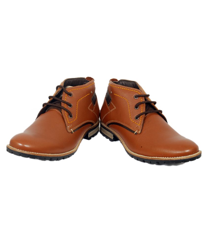 lee cooper genuine leather panelled casual shoes