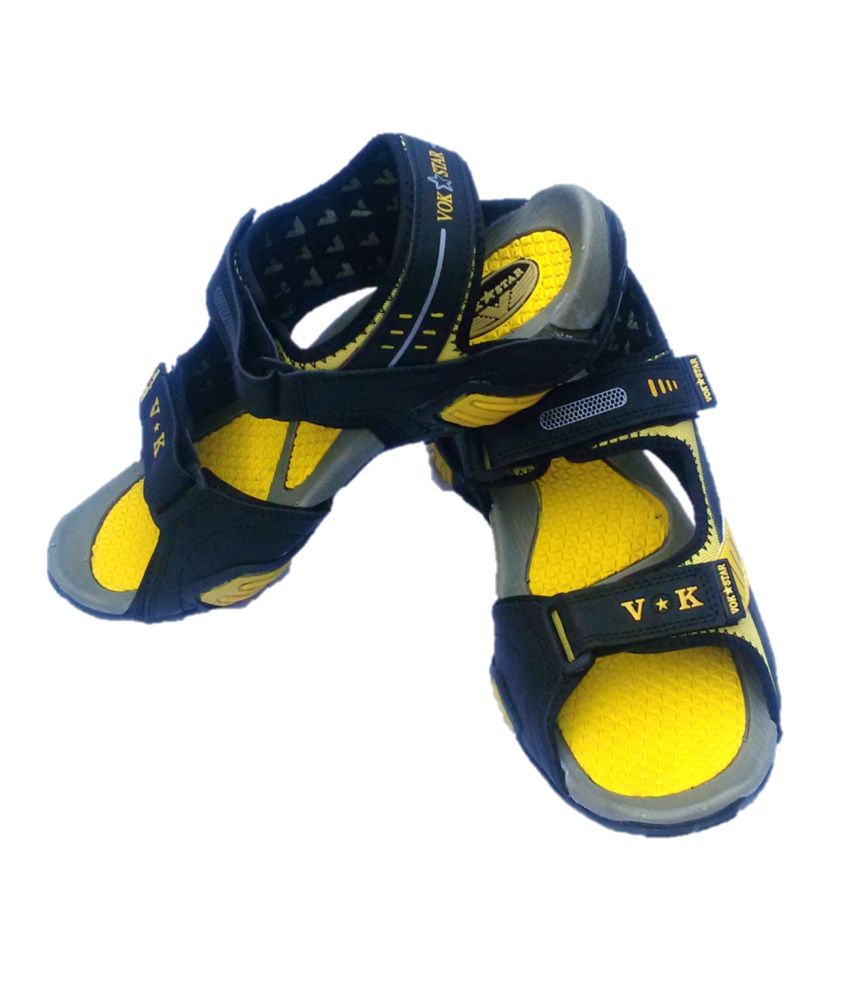 Vok Star Yellow Floater Sandals - Buy Vok Star Yellow Floater Sandals ...