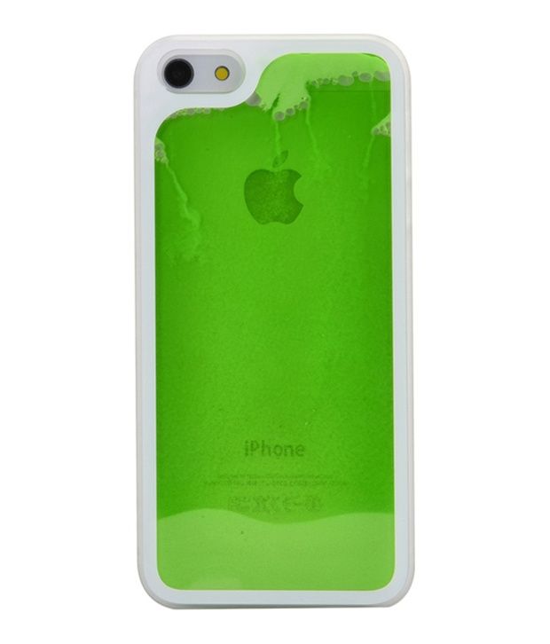 KolorFish Green Back Cover Cases for Iphone 5/5s Plain Back Covers