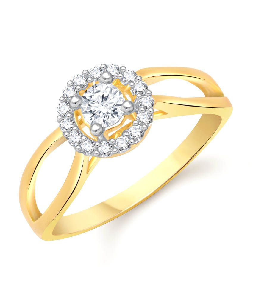 VK Jewels Fashion Finesse Gold and Rhodium Plated Ring Buy VK Jewels