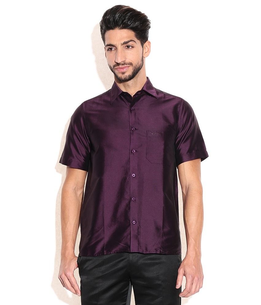 vivid purple shirt