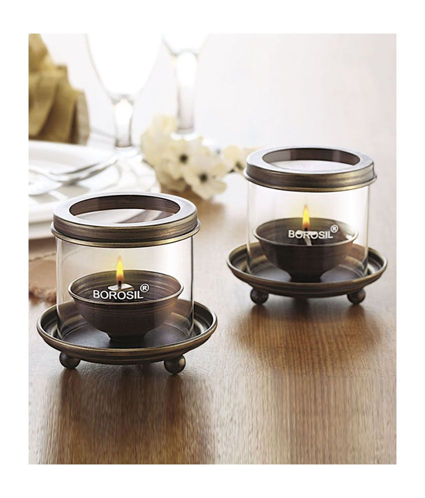 borosil antique diya lights