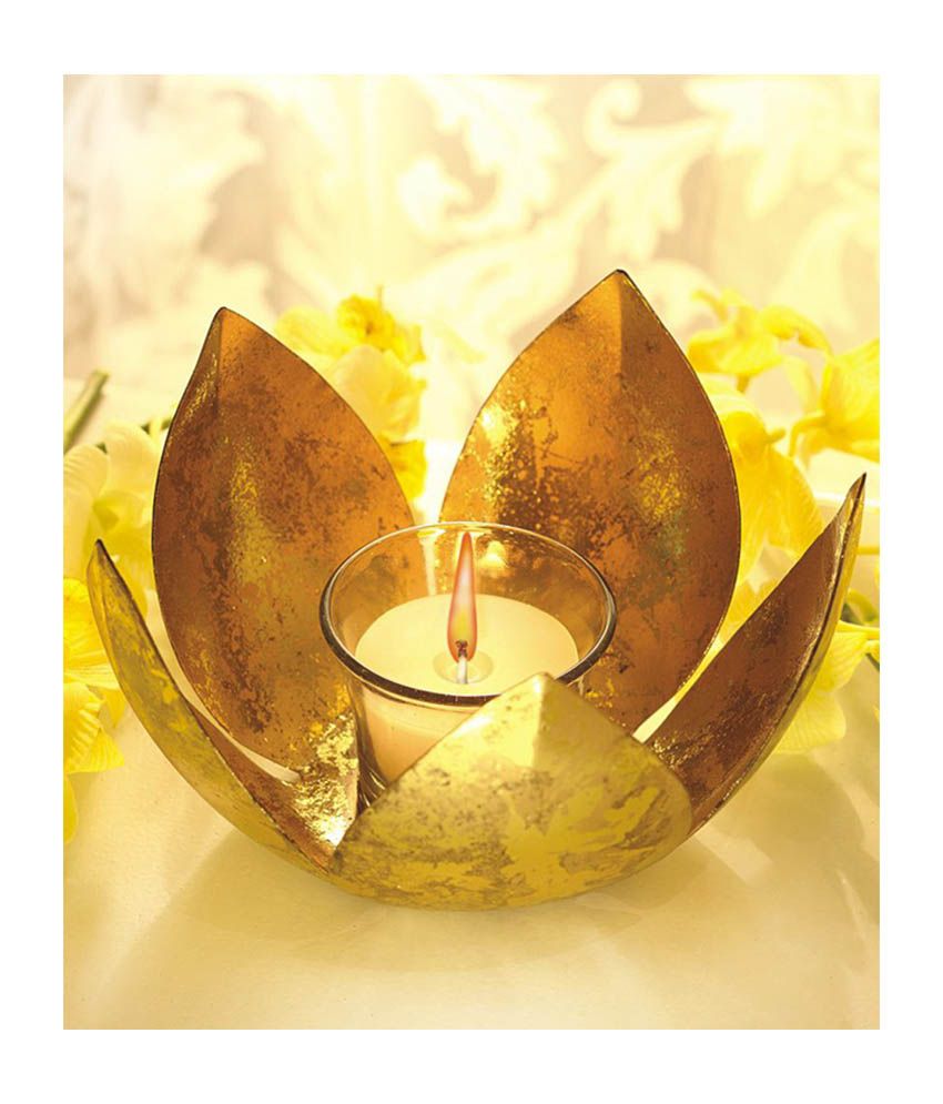 Borosil Wax Tea Light Gold Single Buy Borosil Wax Tea Light Gold