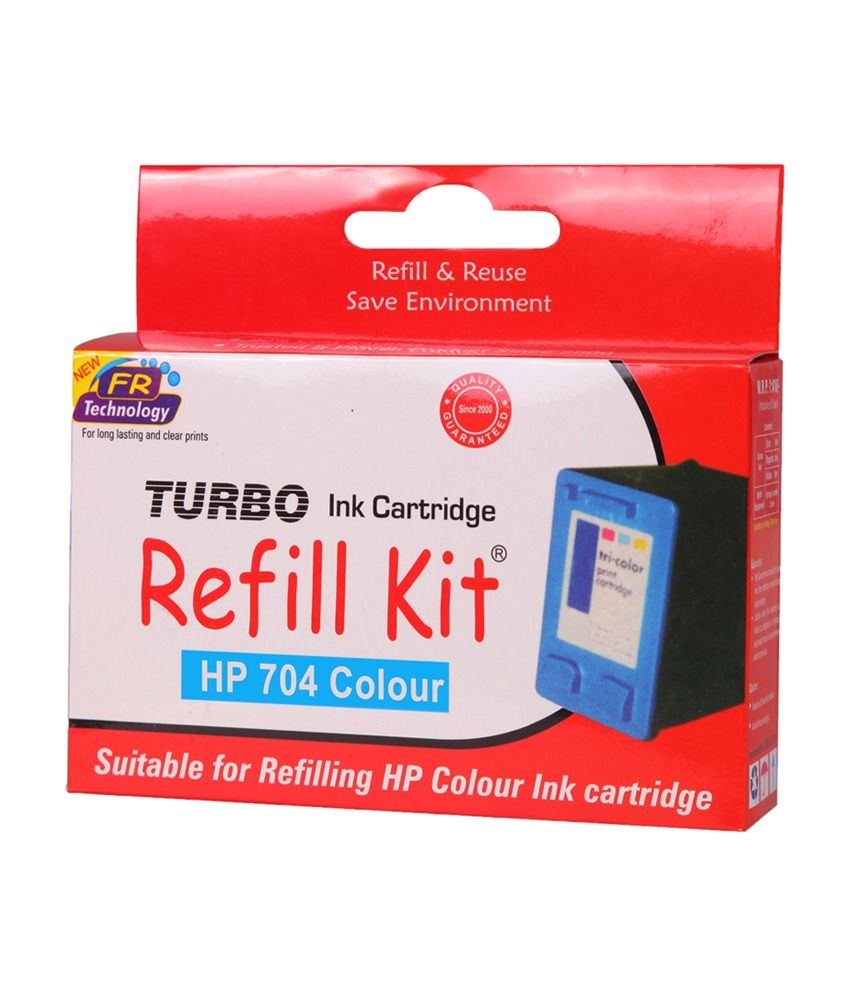 TURBO Refill Kit hp 704 Cartridge Multi Ink Single