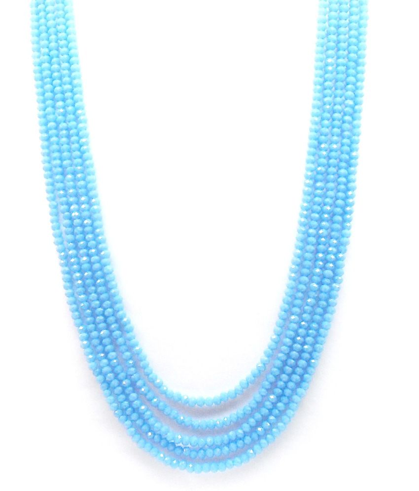 sky blue beads jewellery