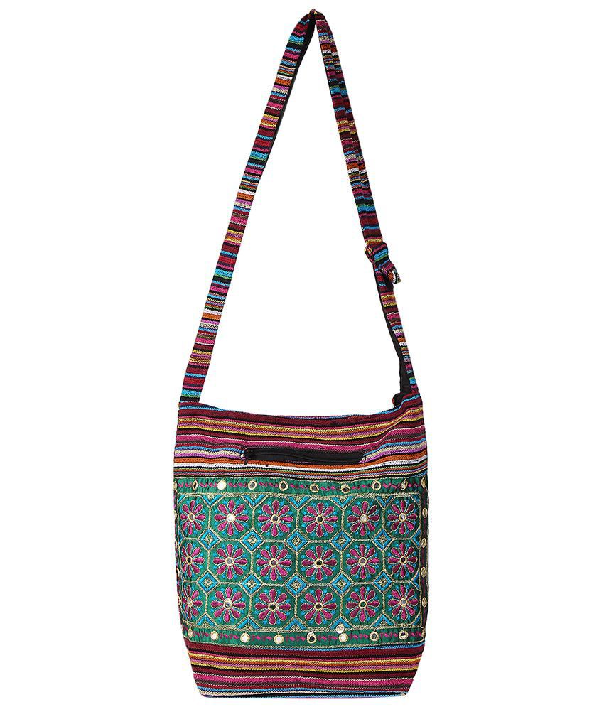 Buy Fashiondrobe Multicolour Jhola Bag at Best Prices in India - Snapdeal