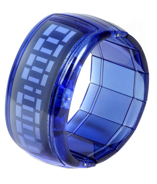 Kolors Bracelet Design Blue Future LED Wrist Watch Price in India: Buy ...