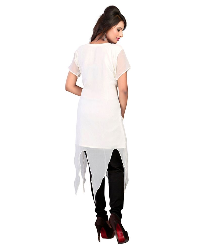 off white color kurti