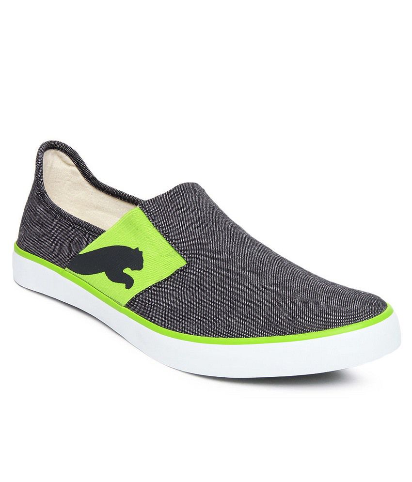 Puma Lazy Slip-On Gray Canvas Shoes 