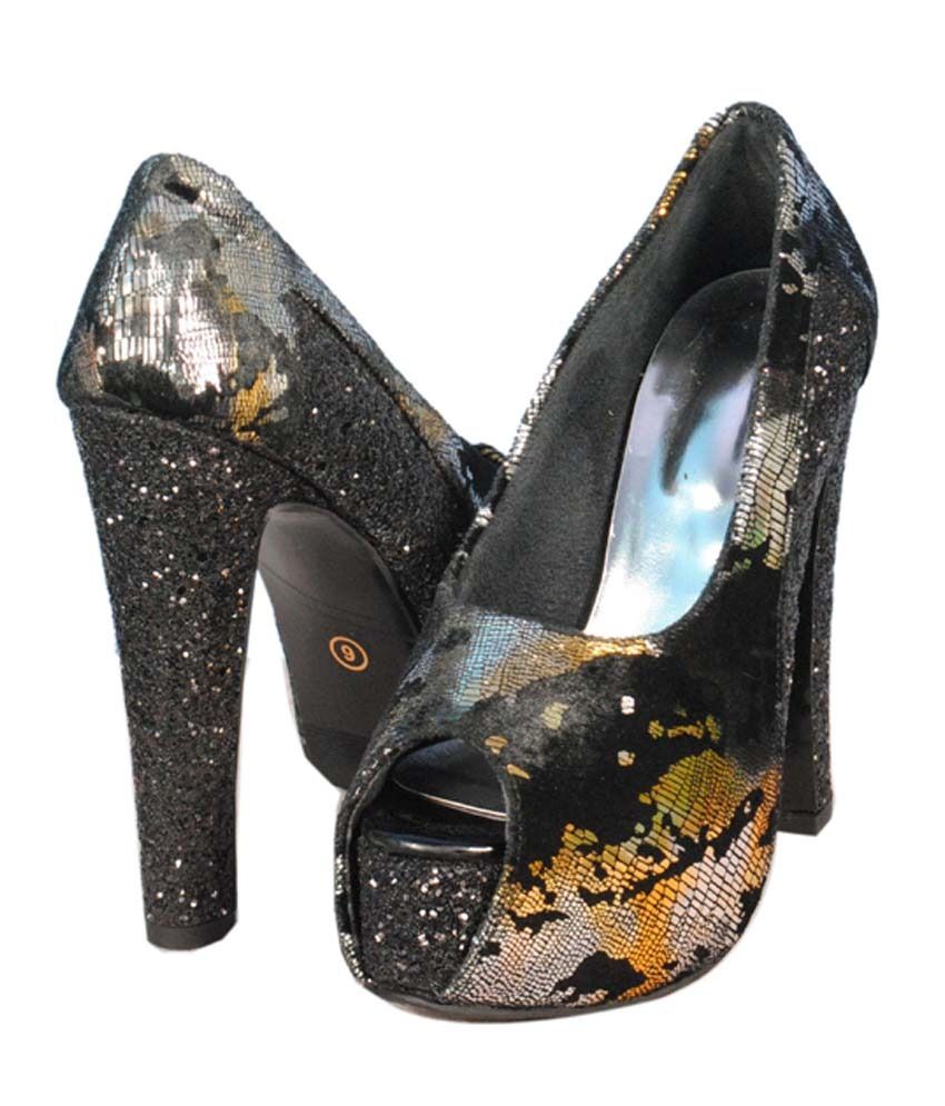 multicolor high heel sandals