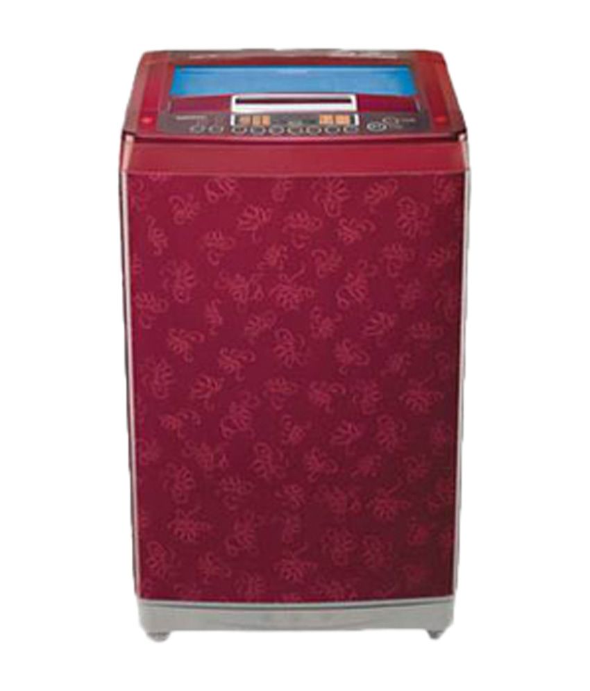 LG 7.0 Kg T8067TEEL3 Fully Automatic Top Load Washing Machine Dark Red Pattern Price in India