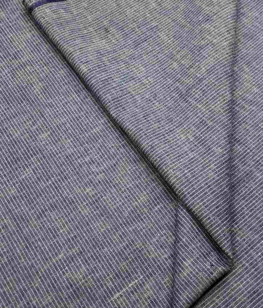 Raymond Blue Linen Self Design Trouser Fabric