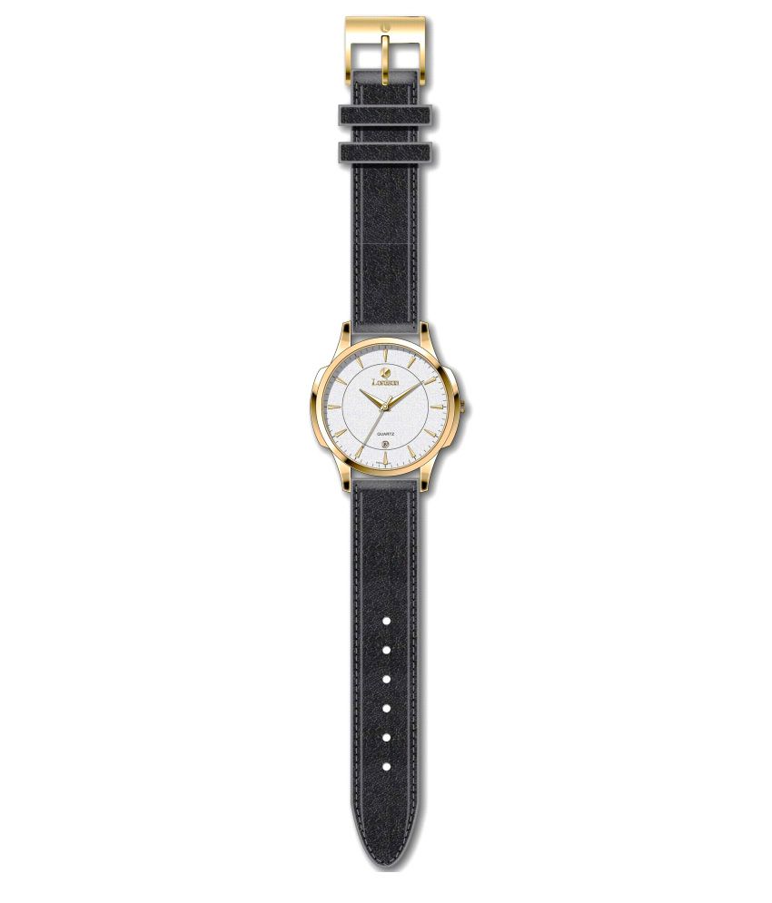 Austin Jageur 41mm Mens Black Leather Wrist Watch | eBay