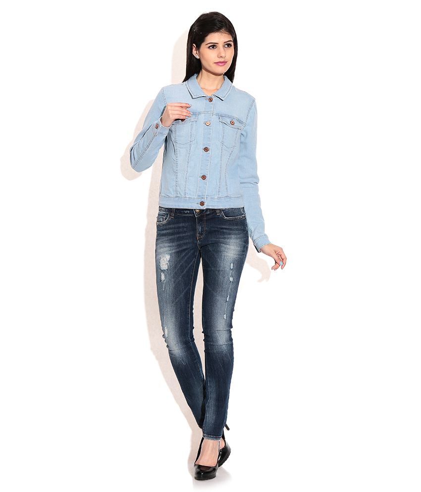 Buy Vero Moda Blue Denim Jacket Online at Best Prices in India ...