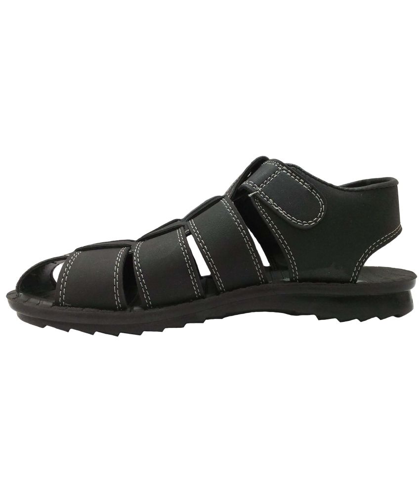 Bata Black Leather Sandals For Men - Buy Bata Black Leather Sandals For ...