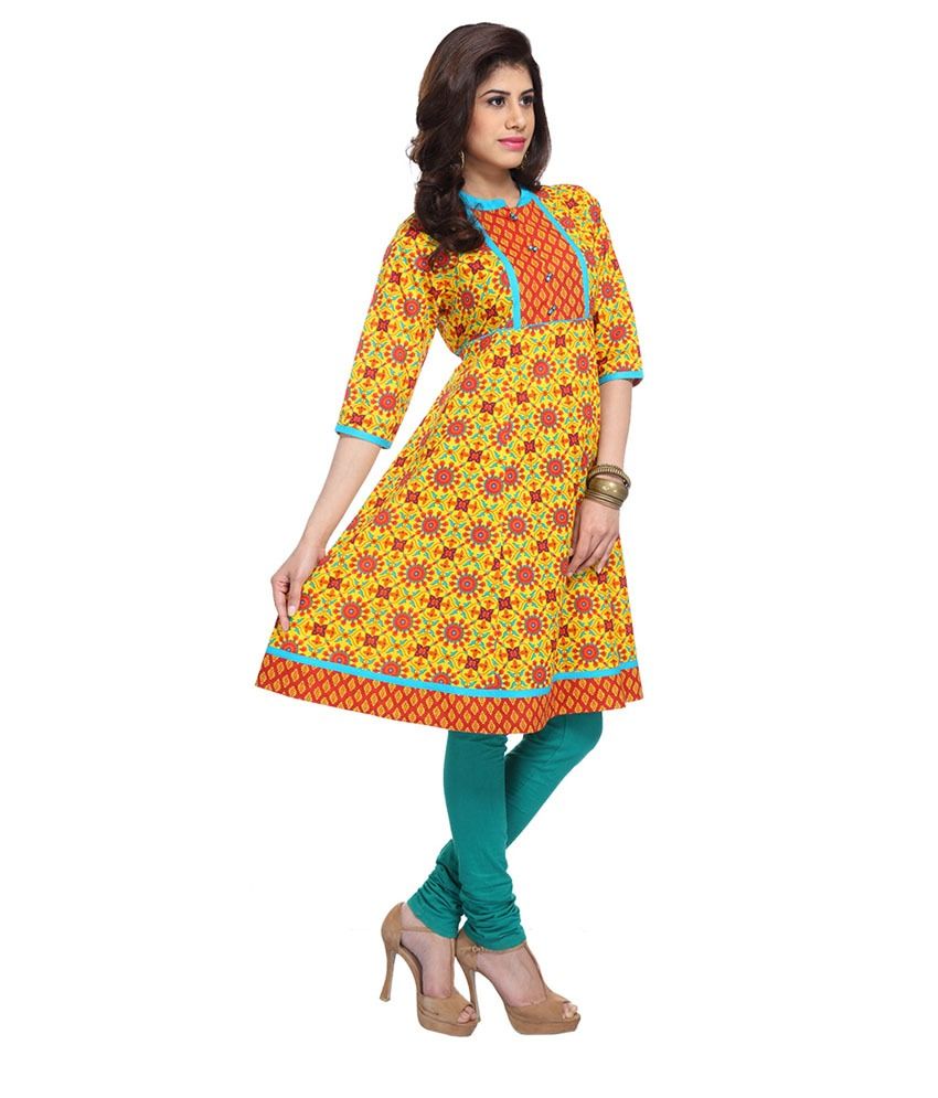 flutter sleeve kurti