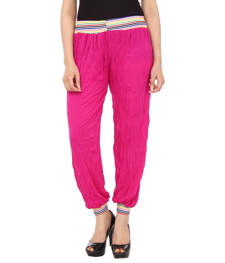 pink harem pants