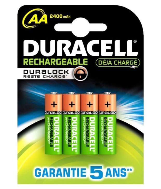 Duracell AA Battery Pack of 4 Price in India- Buy Duracell AA Battery