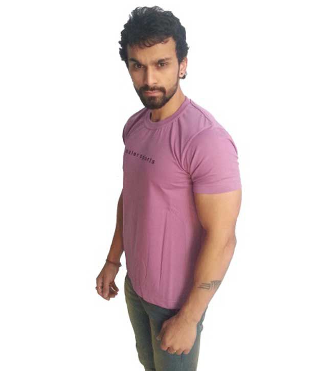 Maler Sports Cotton Round Neck Pink T Shirt - Buy Maler Sports Cotton ...