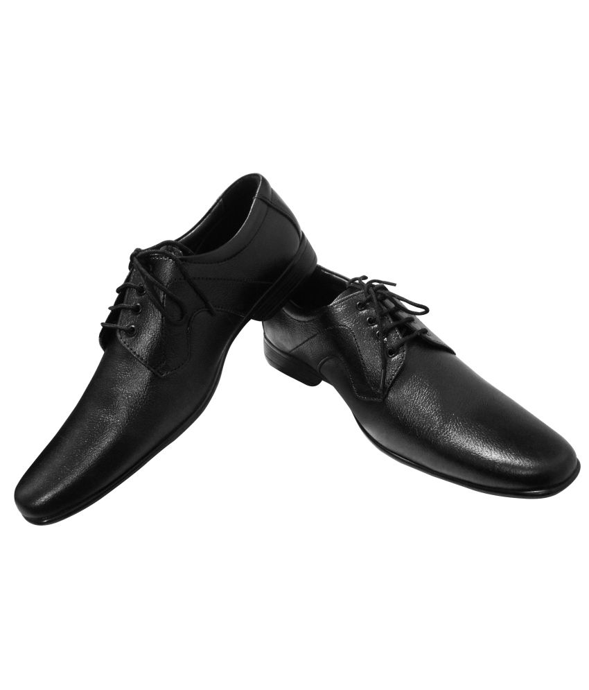 Black Leather stylish Formal shoes (style 1) Price in India- Buy Black ...