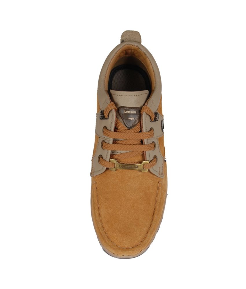 Lemania Tan Leather Casual Shoes - Buy 