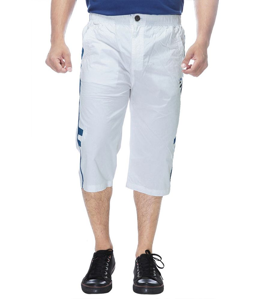 Clickroo White Cotton Shorts - Buy Clickroo White Cotton Shorts Online ...