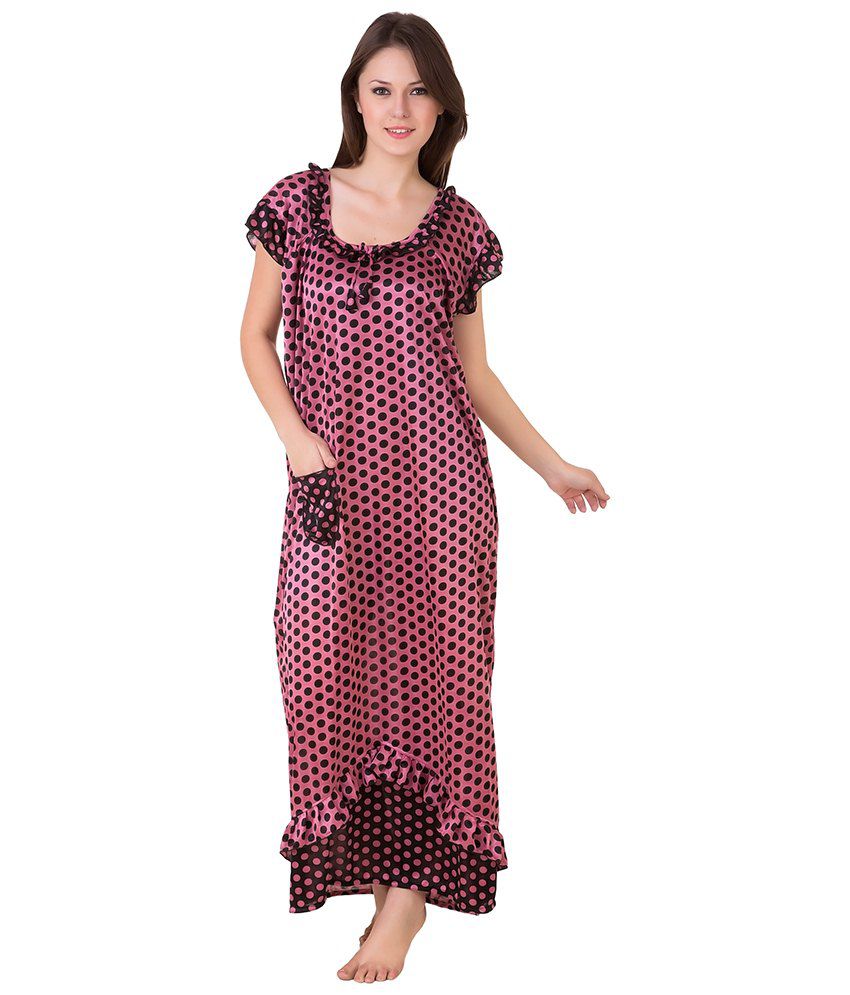 Buy Masha Pink Satin Nighty Online at Best Prices in India - Snapdeal