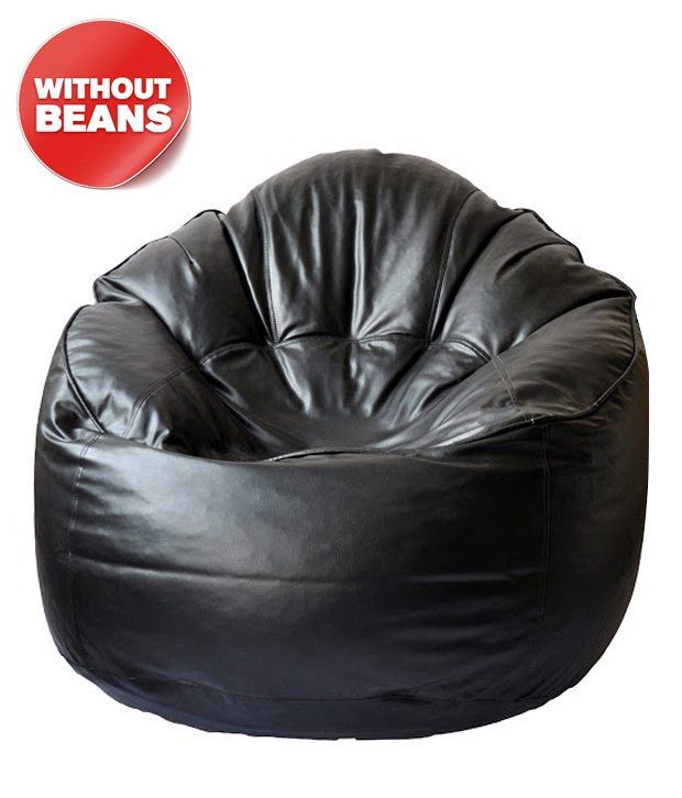 Tjar Mudda Black Bean Bag Cover Without Beans Tjar Mudda Black Bean Bag Cover Without Beans
