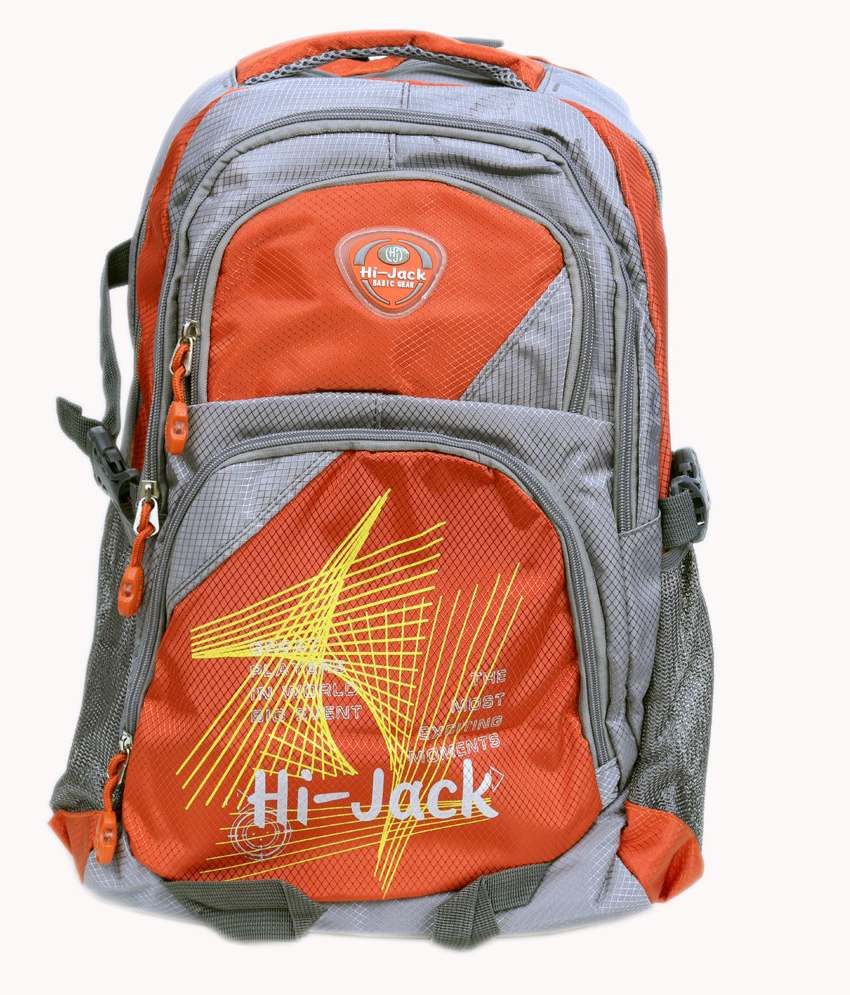 orange colour school bag