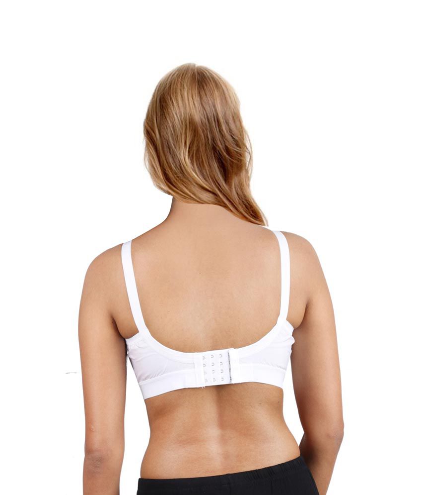 Buy Trylo White Cotton Non-Padded Bra Online at Best Prices in India - Snapdeal