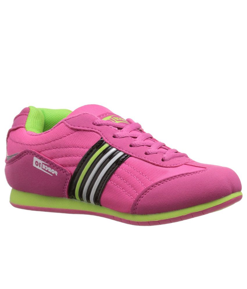 Gliders Pink Lace Womens Sports Shoes 