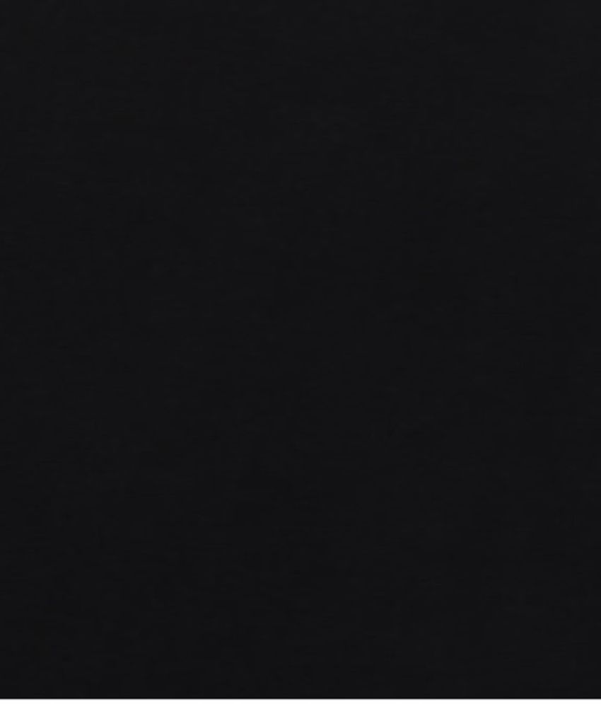 Kkr Yarns And Fabrics Black Cotton Blend VNeck Half Sleeves TShirt