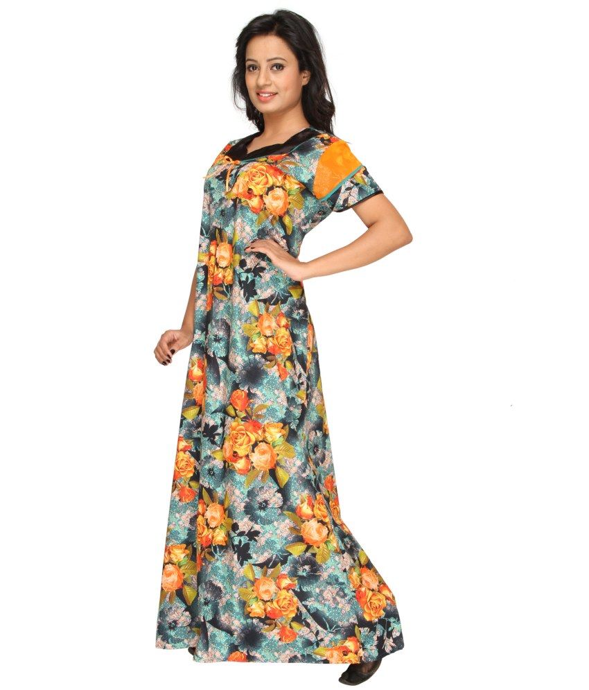 Buy Bbold Cotton Floral Nightgown Online at Best Prices in India Snapdeal
