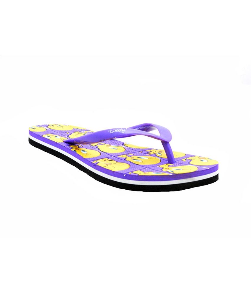 purple platform flip flops