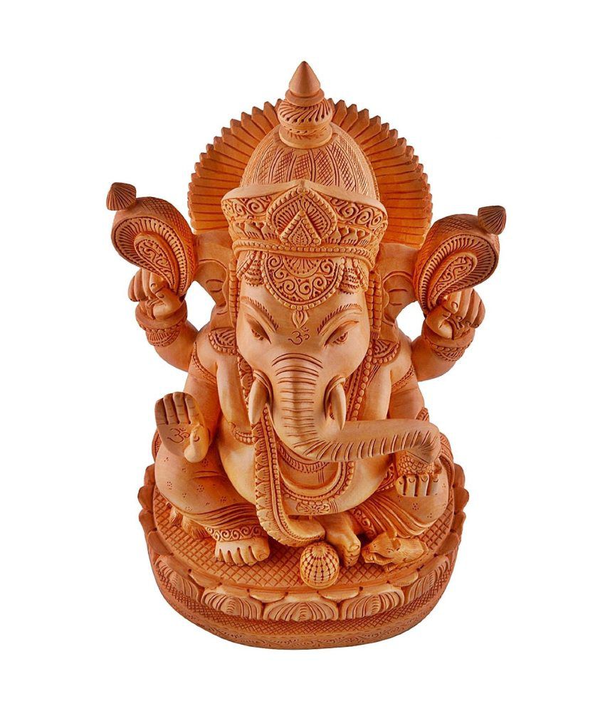 Collectible India Wood Ganesha Idol: Buy Collectible India Wood Ganesha ...