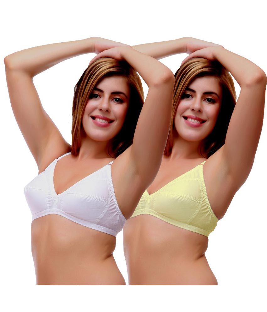     			Selfcare Pack of 2 Cotton Non Padded Women's Everyday Bra ( Multi Color )