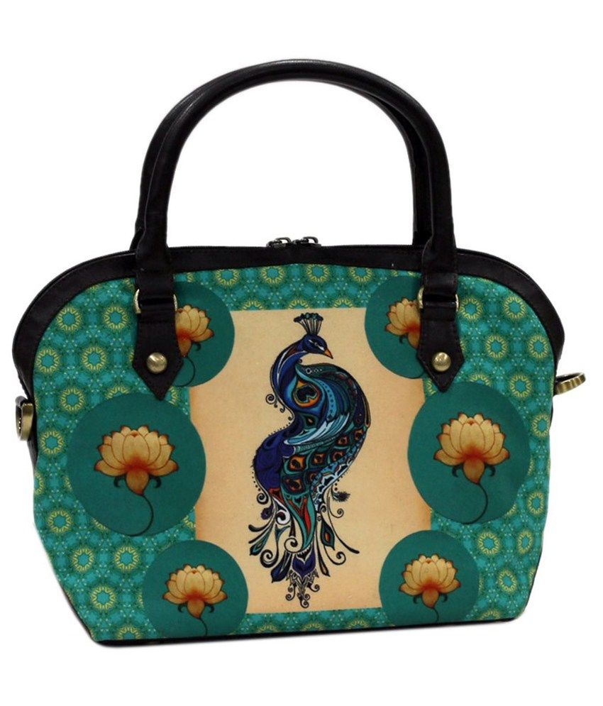 Desipop Ladies Small Marli Handbag All Occasion Bags Tile Peacock