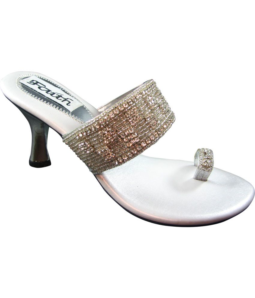 faith silver heels