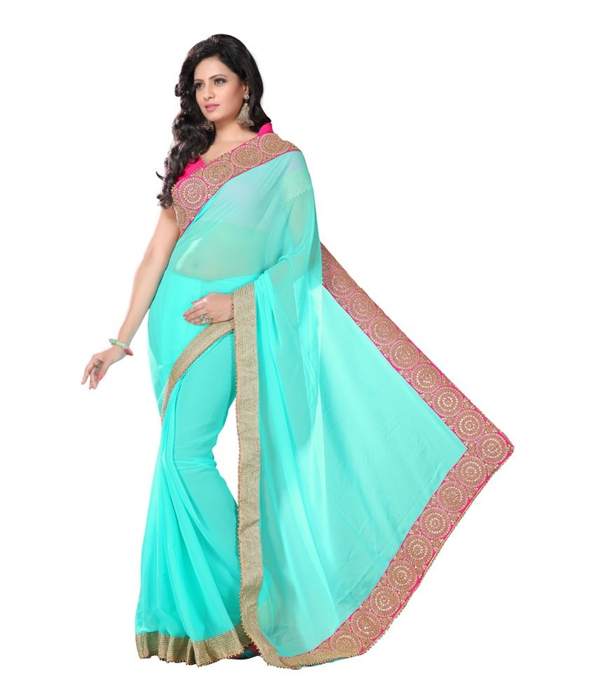 global desi dhoti saree green