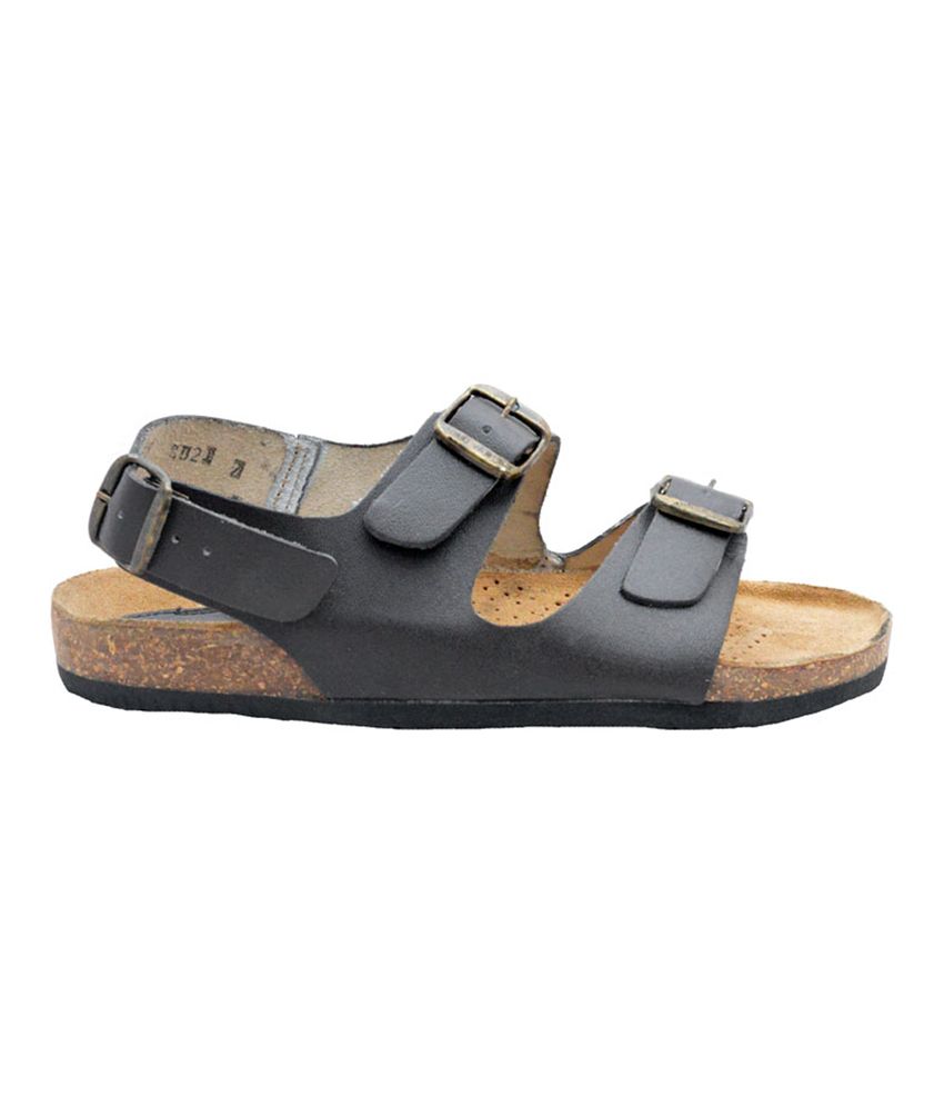 Bata Brown Leather Velcro Dailywear Mens Sandals - Buy Bata Brown ...