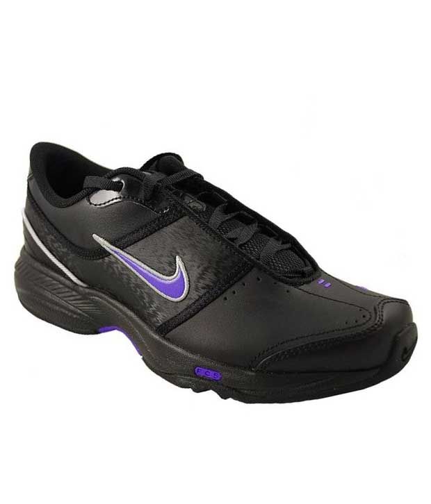 nike black leather shoes