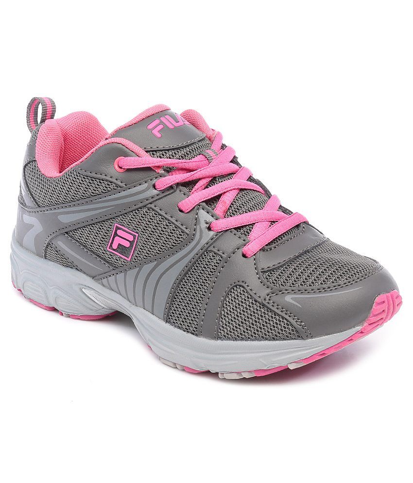 fila pink and grey trainers