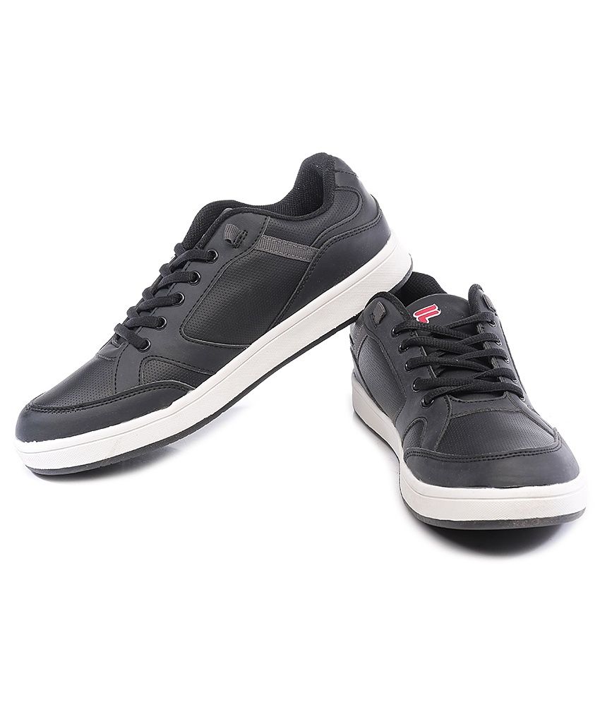 fila men black casual shoes