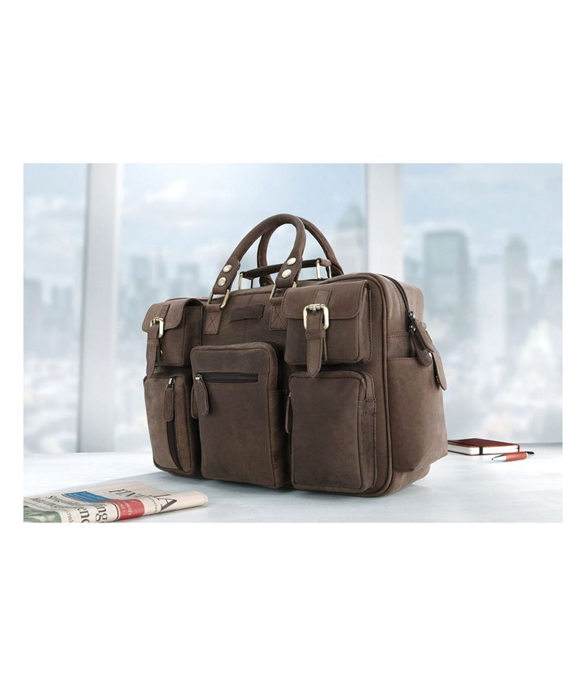 Leaderachi Houston Business Briefcase Bag (Muskat) Buy Leaderachi